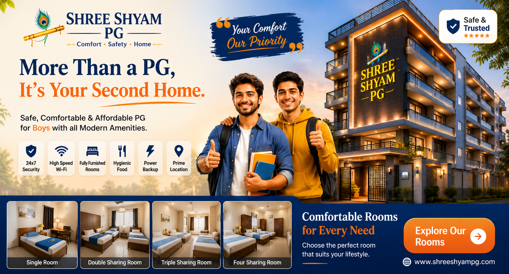 Shree Shyam Boys PG and Hostel Nohar